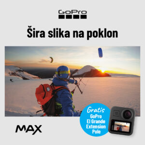 GoPro MAX – 360 Kamera + GoPro EL Grande Extension Pole