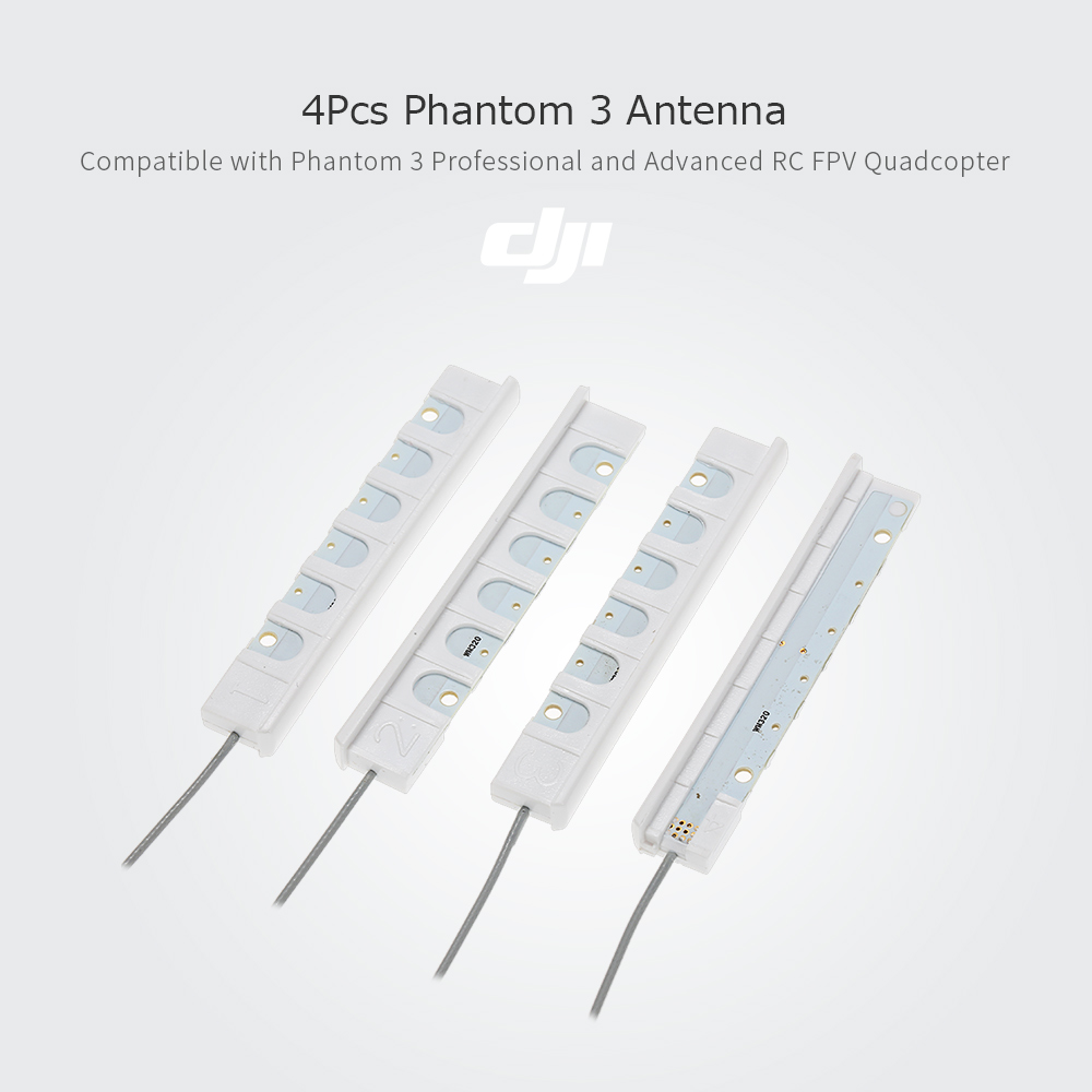 DJI Phantom 3 Standard / 3 SE Remote Control Antenna – OEM White, Bulk Used