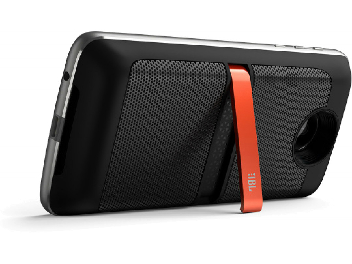 thumbnail interactive-video image 1 of Motorola Moto Mod JBL SoundBoost 2 Portable Speaker Case For Moto Z - Red (Great Gift!) 1 of 4