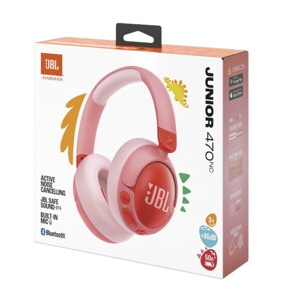 JBL JR470 NC Bluetooth slušalice – Roze