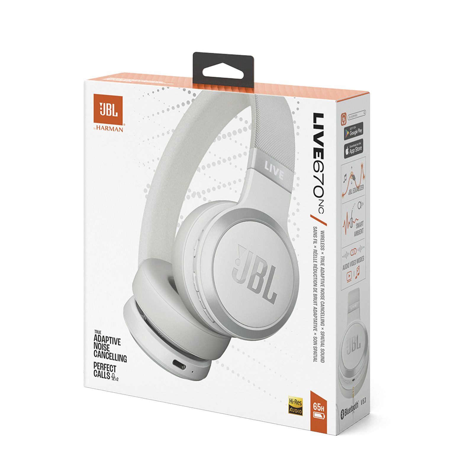 JBL Live 670 NC Bluetooth slušalice – Bijele