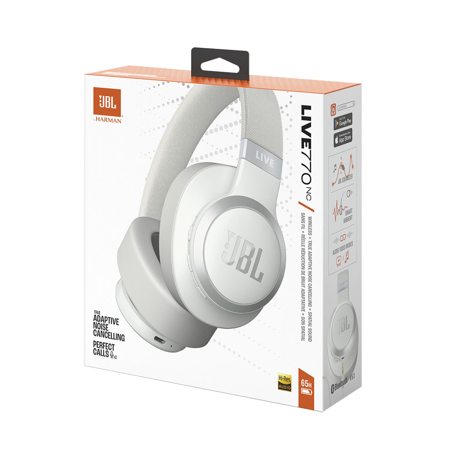 JBL Live 770 NC Bluetooth slušalice – Bijele