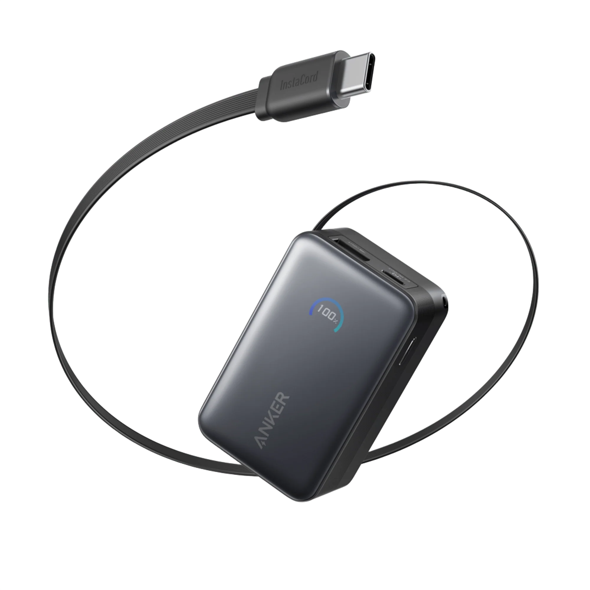 Anker Nano Power Bank (10K, 45W, Built-In Retractable USB-C Cable) - Prijenosni punjač